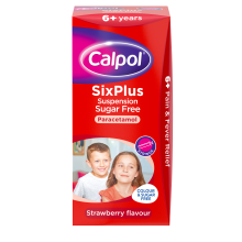 CALPOL® Sugar Free Suspension Strawberry Flavour 80ml